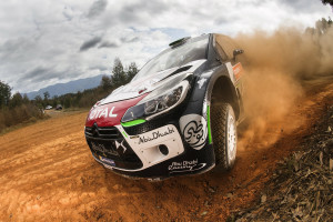 Stephane Lefebvre performs during the FIA World Rally Championship 2015 in Coffs Harbour, Australia on September 10, 2015 // Jaanus Ree/Red Bull Content Pool // P-20150910-00007 // Usage for editorial use only // Please go to www.redbullcontentpool.com for further information. //
