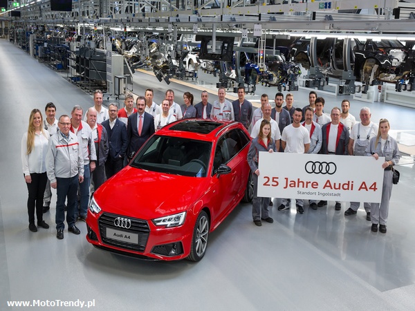 Srebrny jubileusz - Audi A4 świętuje 25. urodziny