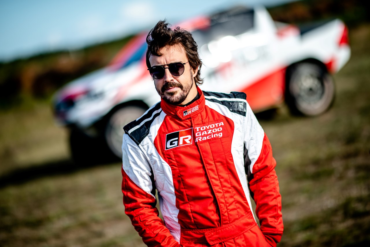  Fernando Alonso testował w Szczecinie Toyotę Hilux