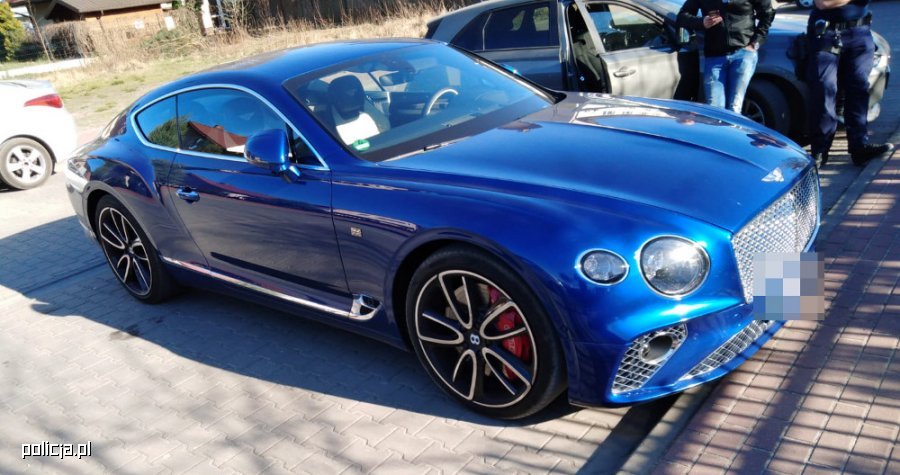 Odzyskany Bentley wartości 1,5 mln złotych