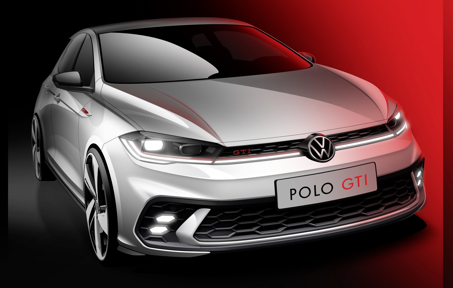 Nowy VW Polo GTI na szkicach