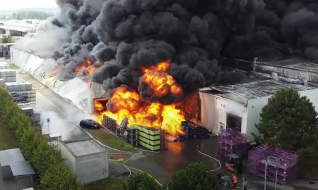 Pożar wstrzymał produkcję w fabryce Toyoty