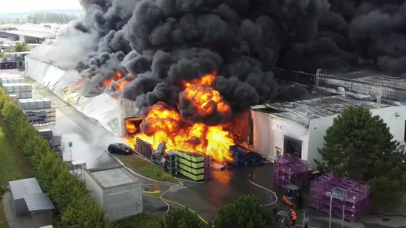 Pożar wstrzymał produkcję w fabryce Toyoty