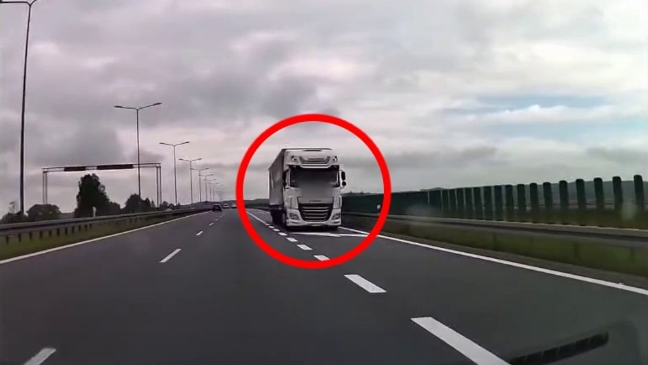 TIR-em &bdquo;pod prąd&rdquo; na drodze ekspresowej