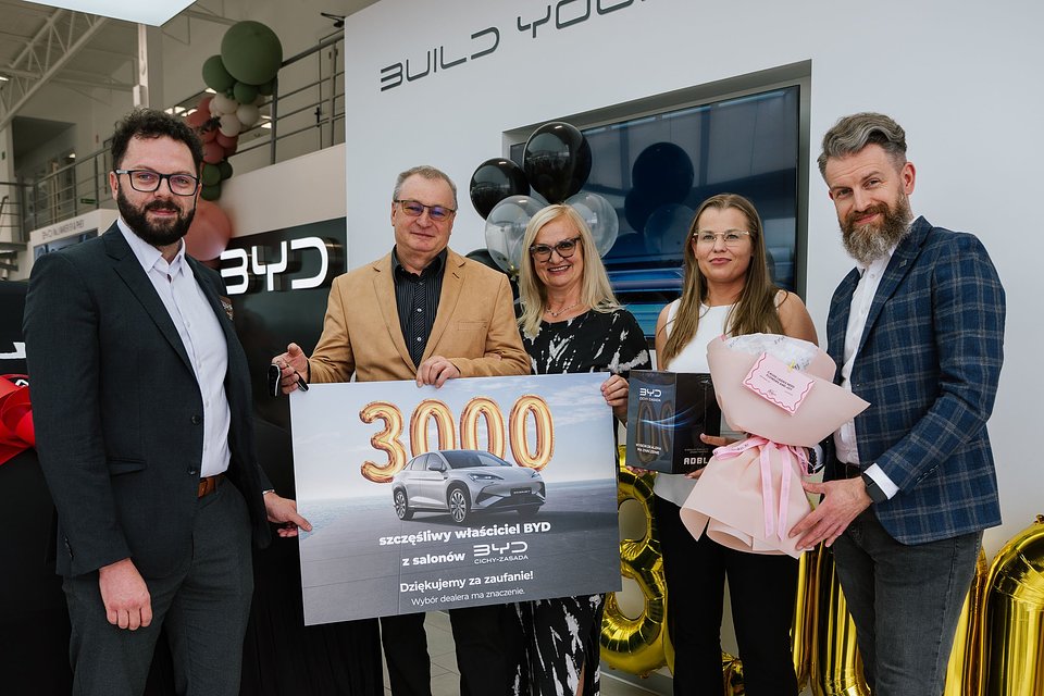 3000. samochód BYD w Polsce
