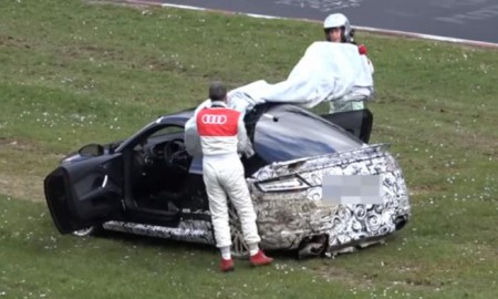 Prototyp Audi TT RS rozbity na Nürburgringu